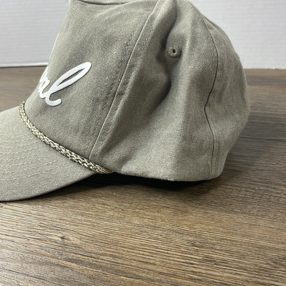 NWT Grey/Beige Frankie & Jean ‘Local’ Canvas Trucker Hat - Picture 3 of 9